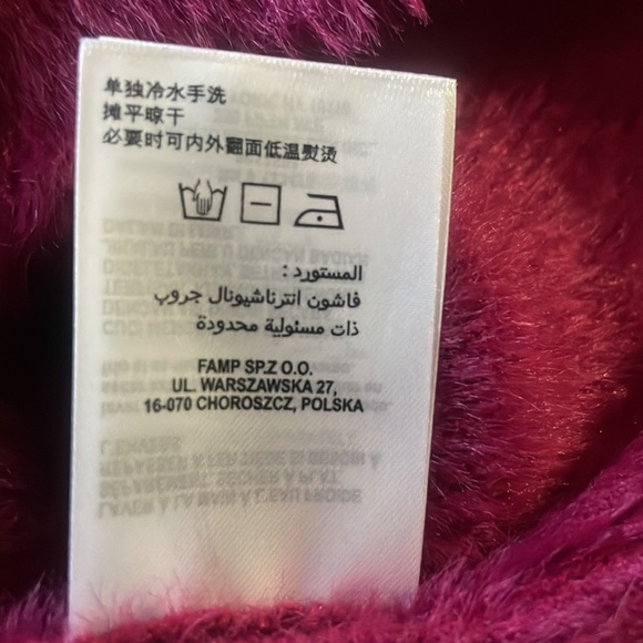 Bebe Sangria Fuzzy Rhinestone Sweater - Picture 7 of 7